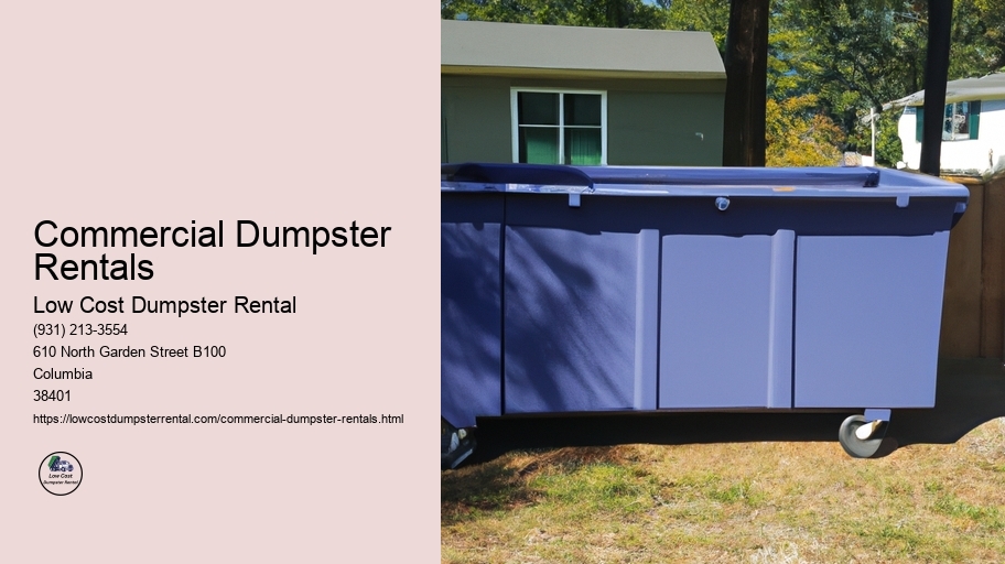 Commercial Dumpster Rentals